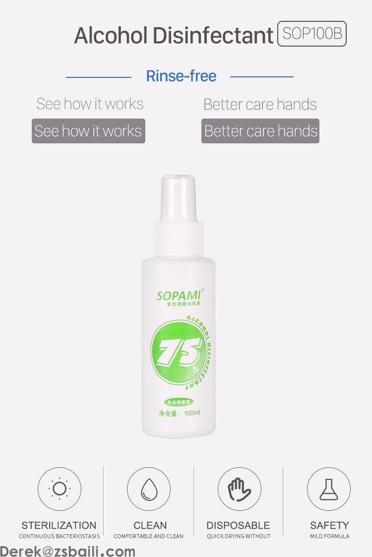 SOP100 酒精消毒喷雾Disinfectant Spray(图1)
